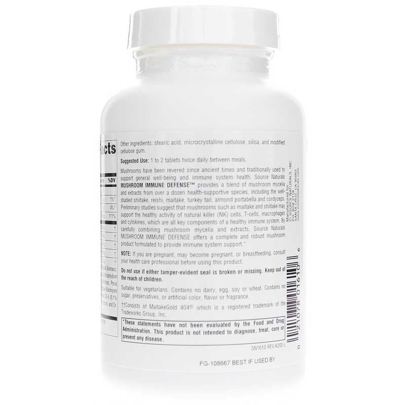 Mushroom Immune Defense, 120 Tablets | Грибний імунний захист, 120 таблеток