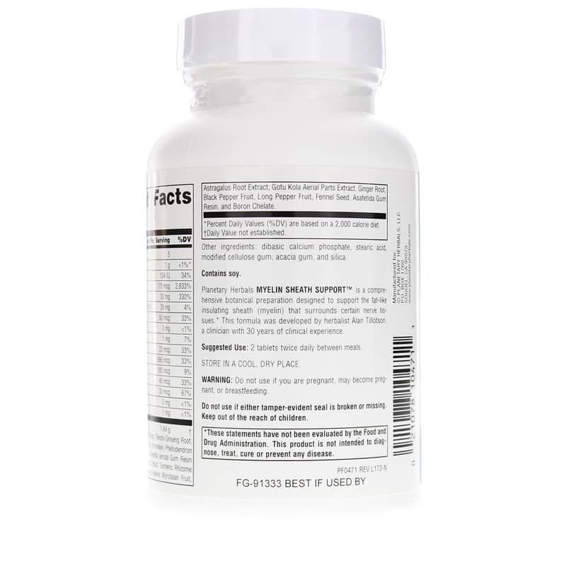 Myelin Sheath Support 820 Mg, 90 Tablets | Поддержка миелиновой оболочки 820 мг, 90 таблеток