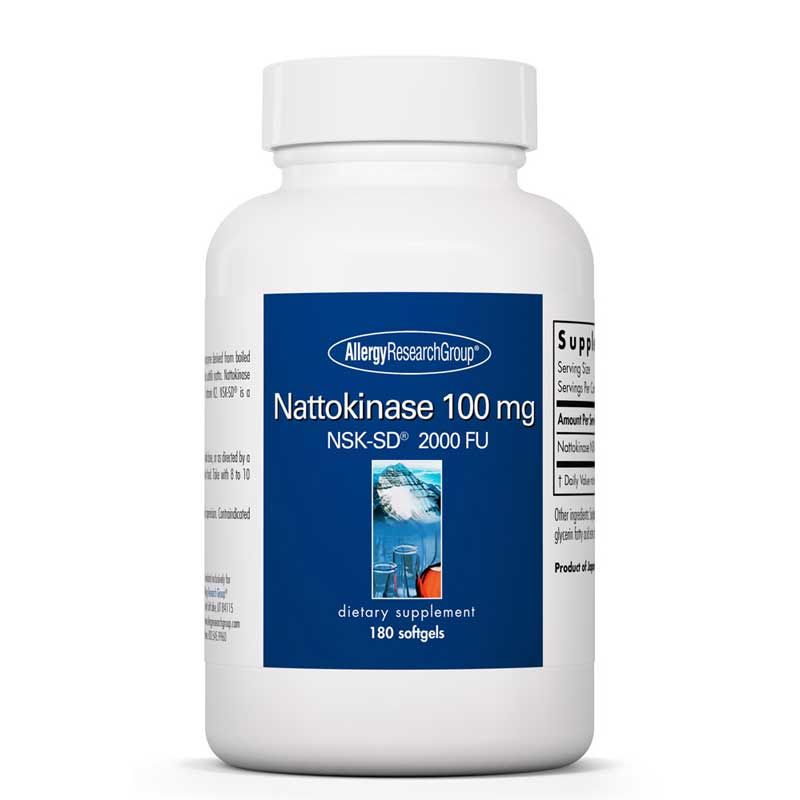 Nattokinase 100 Mg, 180 Softgels | Наттокиназа 100 мг, 180 гелевых капсул