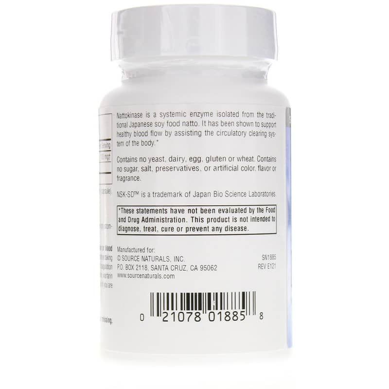 Nattokinase (NSK-SD) 100 Mg, 60 Capsules | Наттокиназа (NSK-SD) 100 мг, 60 капсул