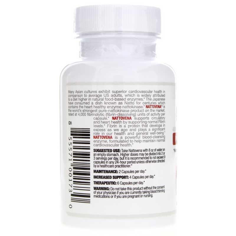Nattovena Pure Nattokinase, 30 Capsules | Наттовена чистая наттокиназа, 30 капсул