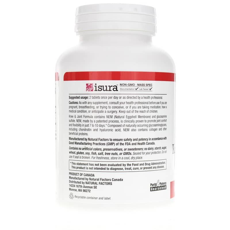 NEM Knee &amp; Joint Formula with Glucosamine | Формула для коленей и суставов NEM с глюкозамином