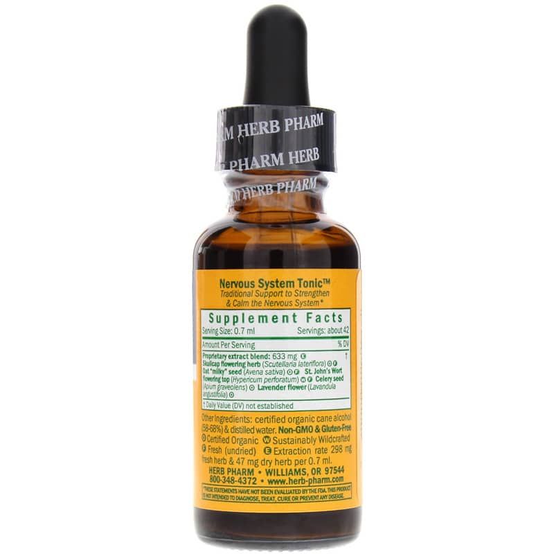 Nervous System Tonic, 1 Oz | Тонизирующее средство для нервной системы, 1 унция