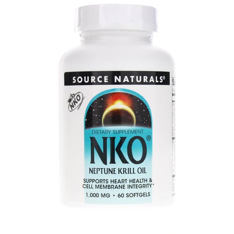 NKO Neptune Krill Oil 1000 Mg, 60 Softgels | Масло криля NKO Нептун 1000 мг, 60 гелевых капсул