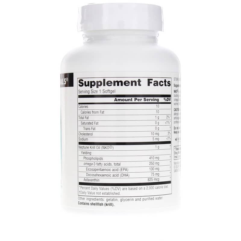 NKO Neptune Krill Oil 1000 Mg, 60 Softgels | Масло криля NKO Нептун 1000 мг, 60 гелевых капсул