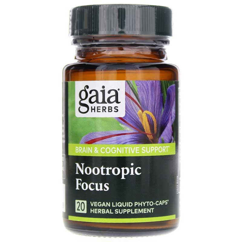 Nootropic Focus, 20 Liquid Phyto Caps | Ноотропний фокус, 20 рідких фітокапсул