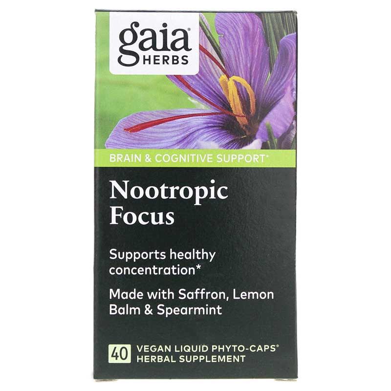 Nootropic Focus, 40 Liquid Phyto Caps | Ноотропний фокус, 40 рідких фітокапсул