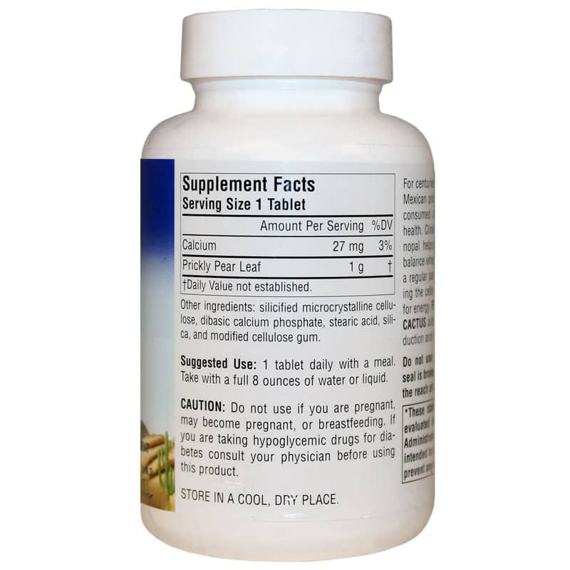 Nopal Cactus 1000 Mg Full Spectrum, 60 Tablets | Кактус нопала 1000 мг полный спектр, 60 таблеток