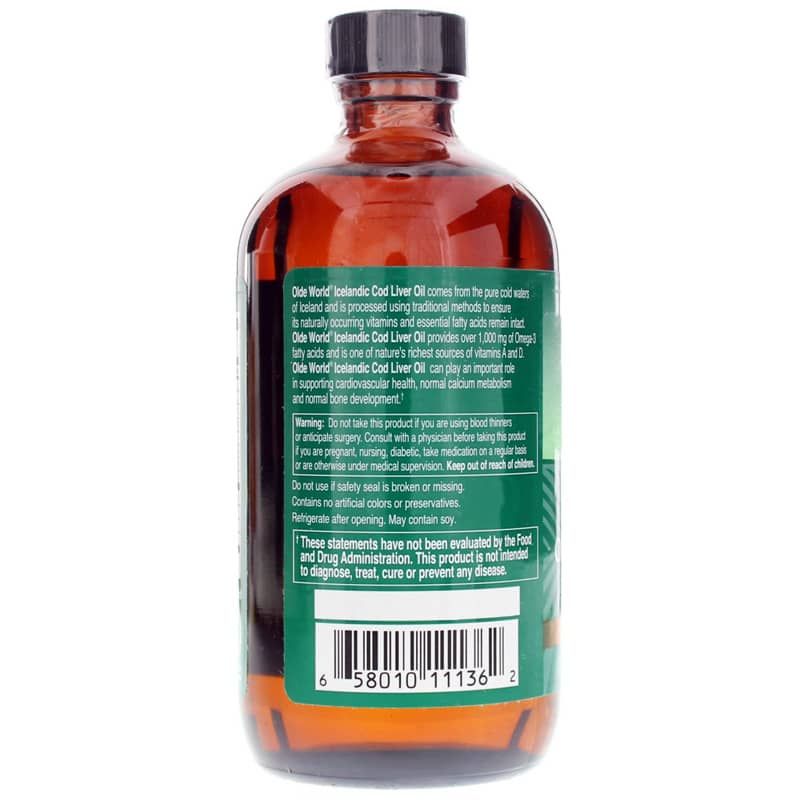 Olde World Icelandic Cod Liver Oil Lemon Mint | Старый мир исландское масло печени трески лимон мята