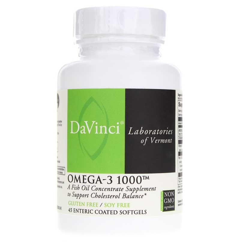 Omega-3 1000, 45 Enteric Coated Softgels | Омега-3 1000, 45 Энтеральное покрытие гелевых капсул