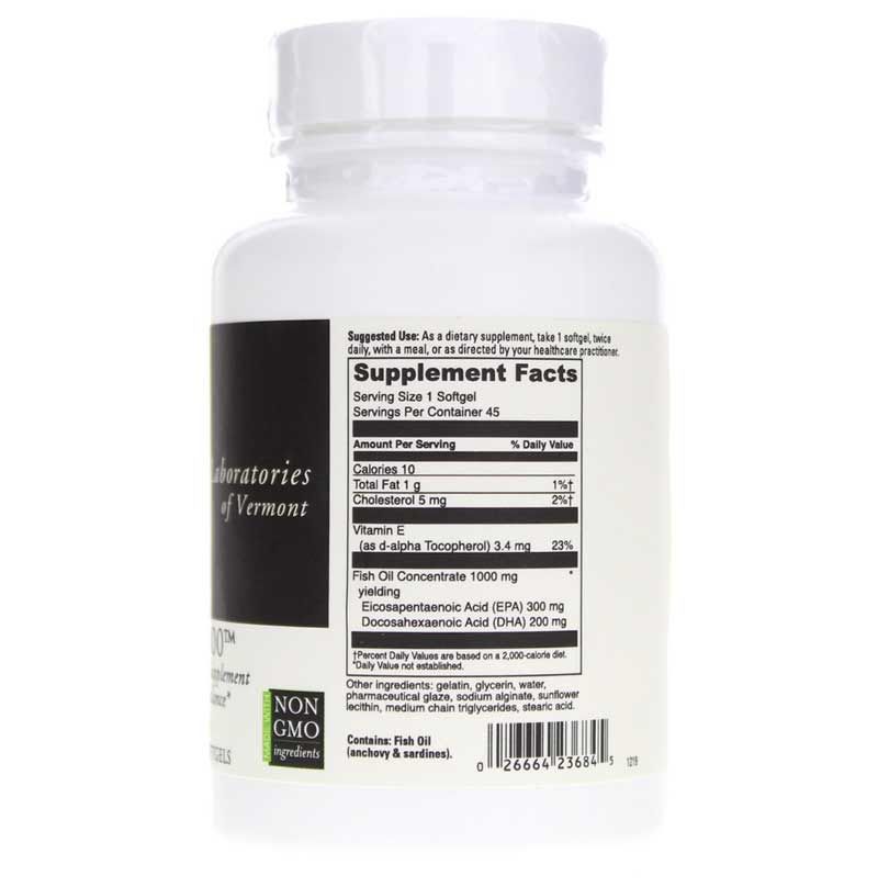Omega-3 1000, 45 Enteric Coated Softgels | Омега-3 1000, 45 Энтеральное покрытие гелевых капсул
