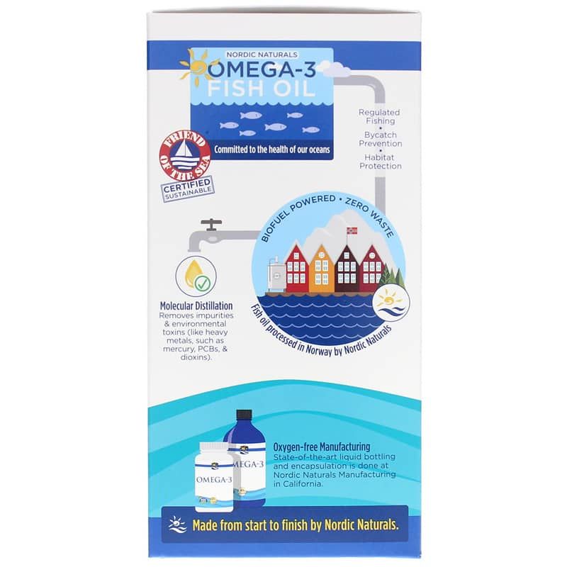 Omega-3 Lemon Softgels, 120 Softgels | Омега-3 лимон софтгели, 120 гелевых капсул