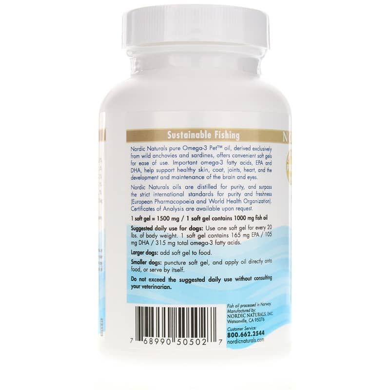 Omega-3 Pet for Dogs, 90 Softgels | Омега-3 для собак, 90 гелевых капсул