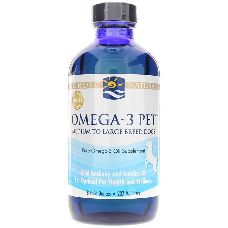 Omega-3 Pet Liquid Medium to Large Dogs | Омега-3 рідина для домашніх тварин для середніх і великих собак