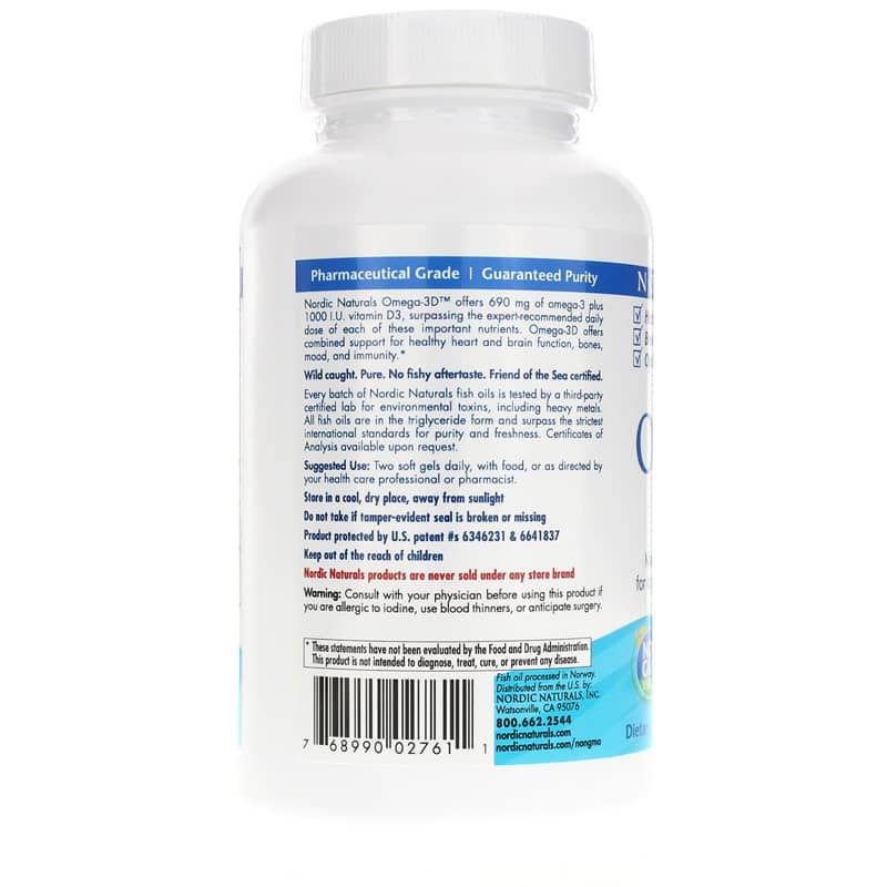 Omega-3D Lemon Softgels, 120 Softgels | Омега-3D лимон софтгелі, 120 гелевих капсул