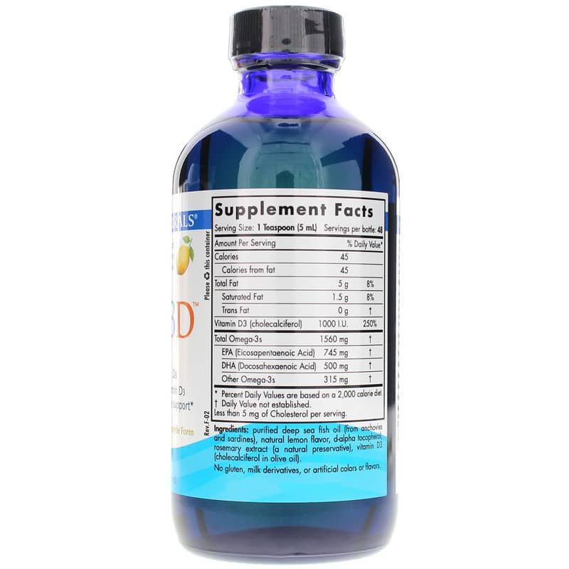 Omega-3D Liquid Lemon Flavor | Омега-3D рідкий зі смаком лимона