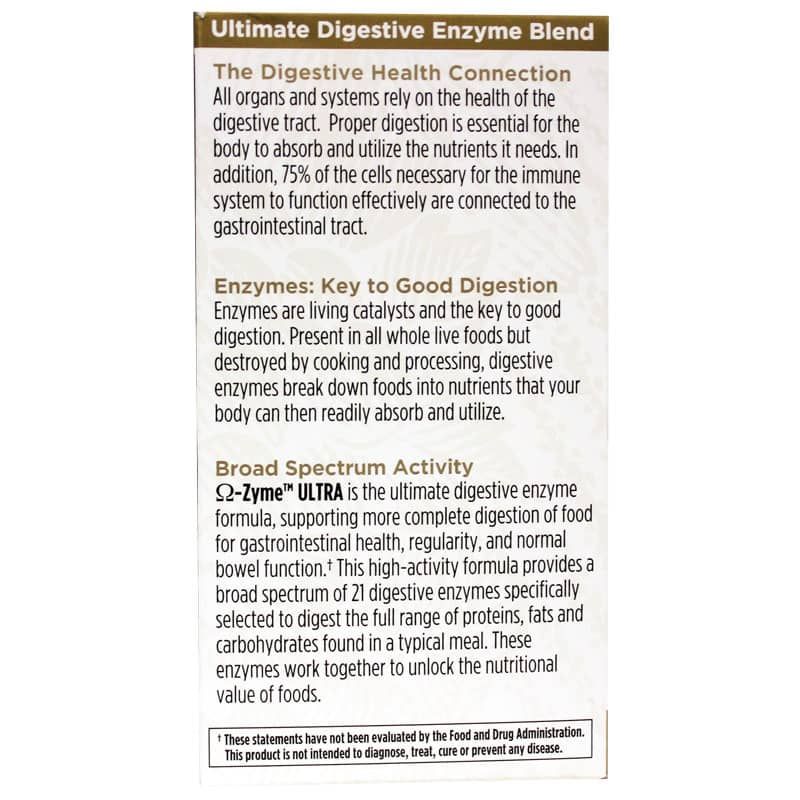Omega-Zyme Ultra Digestive Enzyme Blend, 90 Veg Capsules | Суміш травних ферментів омега-зим ультра, 90 вегетеріанських капсул