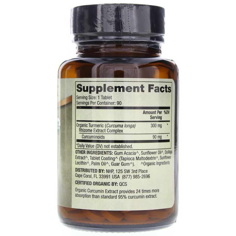 Organic Curcumin Extract, 90 Tablets | Органический экстракт куркумина, 90 таблеток
