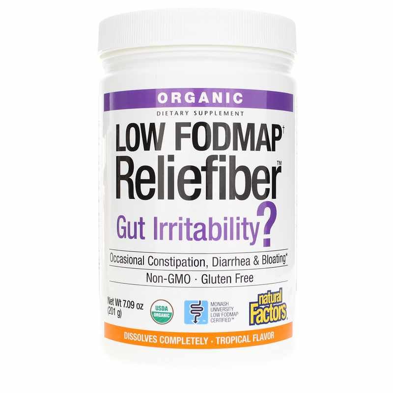 Organic Low FODMAP Reliefiber, Tropical | Органічний рельєф із низьким вмістом FODMAP, Тропічний