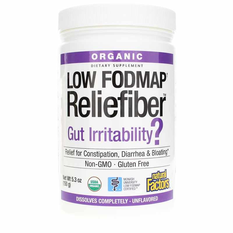 Organic Low FODMAP Reliefiber, Unflavored | Органічний рельєф із низьким вмістом FODMAP, Неароматизований