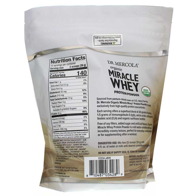 Organic Miracle Whey Protein, Chocolate | Органічний чудодійний сироватковий протеїн, Шоколад