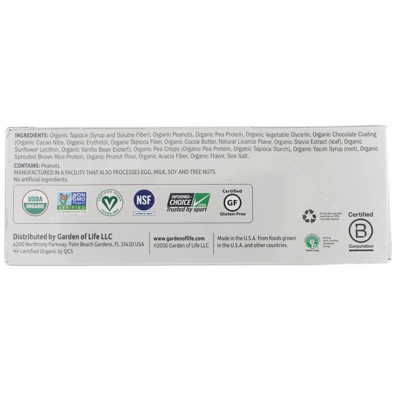 Organic Plant-Based Performance Protein Bar, Peanut Butter Chocolate, 12 Bars | Органічний протеїновий батончик на рослинній основі, Шоколад з арахісовим маслом, 12 Барс
