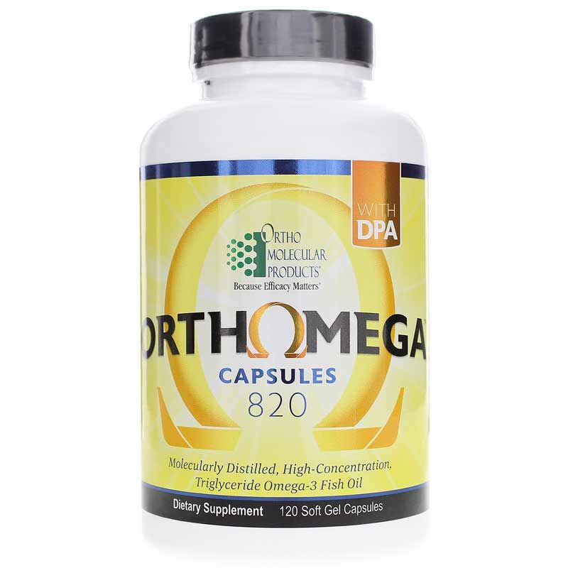 Orthomega 820 Omega-3 Fish Oil, 120 Softgels | Ортомега 820 омега-3 риб'ячий жир, 120 гелевих капсул