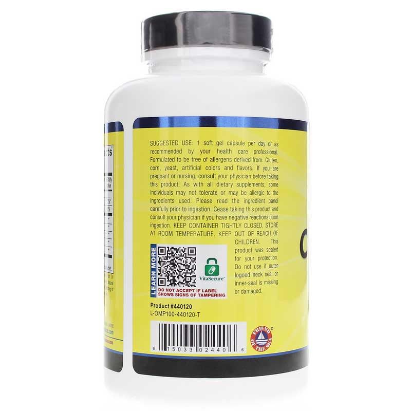 Orthomega 820 Omega-3 Fish Oil, 120 Softgels | Ортомега 820 омега-3 риб'ячий жир, 120 гелевих капсул