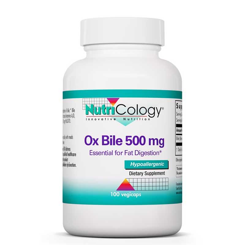 Ox Bile 500 Mg, 100 Veg Capsules, Nutricology | Бичача жовч 500 мг, 100 рослинних капсул, нутрикологія