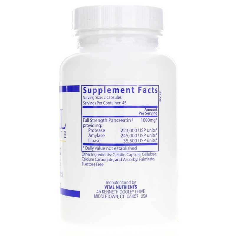 Pancreatic Enzymes 1000 Mg, 90 Capsules | Панкреатичні ферменти 1000 мг, 90 капсул