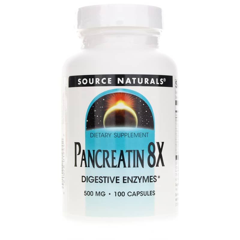 Pancreatin 8X 500 Mg, 100 Capsules | Панкреатин 8X 500 мг, 100 капсул