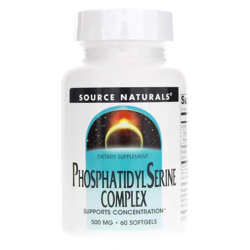 Phosphatidyl Serine Complex 500 Mg, 60 Softgels | Комплекс фосфатидилсерина 500 мг, 60 гелевых капсул