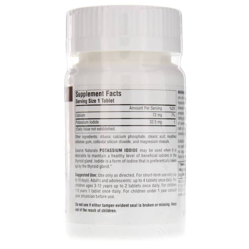 Potassium Iodide 32.5 Mg, 120 Tablets | Йодистый калий 32,5 мг, 120 таблеток