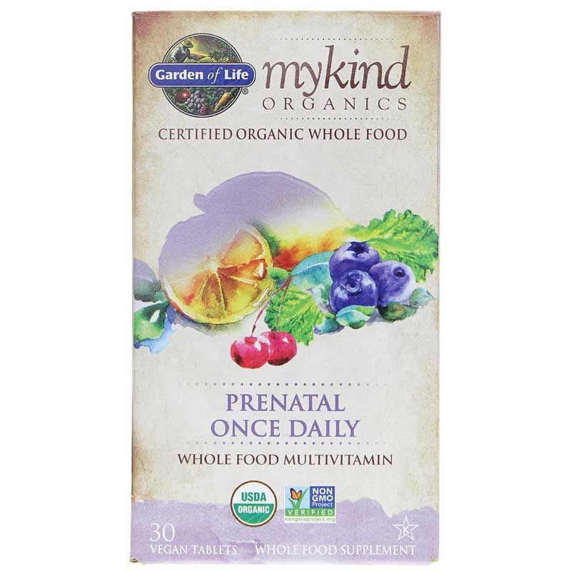 Prenatal Once Daily Whole Food Multivitamin, 30 Veg Tablets | Пренатальный одноразовый мультивитамин цельного питания, 30 Вегетарианский таблеток