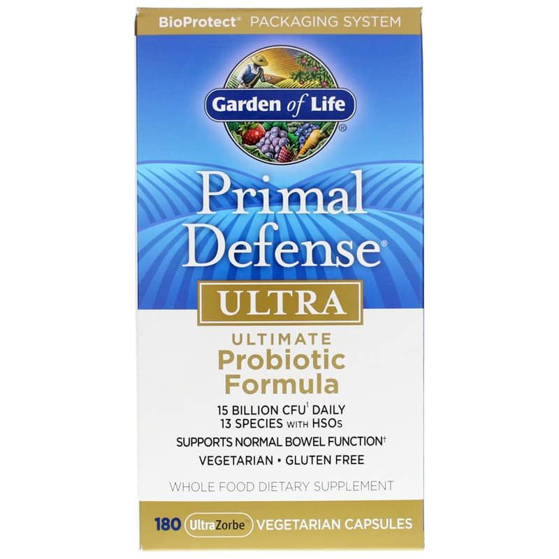 Primal Defense Ultra Ultimate Probiotic Formula, 180 Veg Capsules | Пробіотична формула primal defense ultra ultimate primal defense ultra ultimate, 180 вегетеріанських капсул