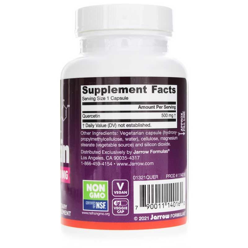 Quercetin 500 Mg, 100 Veg Capsules | Кверцетин 500 мг, 100 вегетерианских капсул