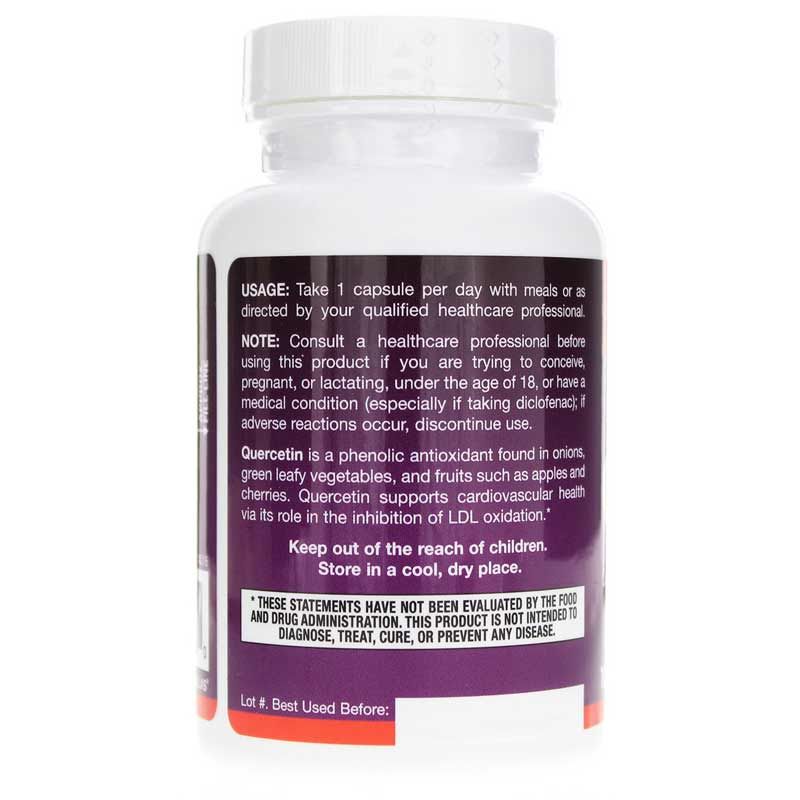 Quercetin 500 Mg, 100 Veg Capsules | Кверцетин 500 мг, 100 вегетерианских капсул
