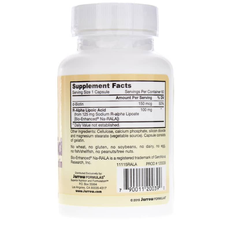 R-Alpha Lipoic Acid 100 Mg + Biotin | R-альфа-липоевая кислота 100 мг и биотин