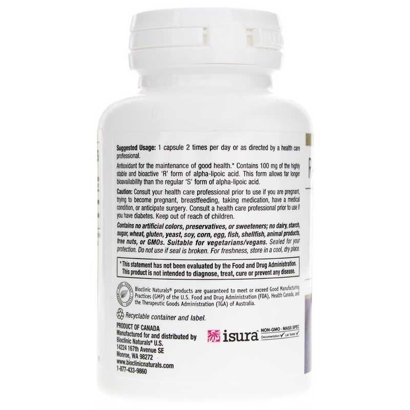 R-Alpha-Lipoic Acid 100 Mg | R-альфа-ліпоєва кислота 100 мг