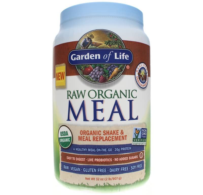 Raw Organic Meal Shake &amp; Meal Replacement, Vanilla Chai, 32 Oz | Сирий органічний харчовий коктейль і заміна харчування, Ванільний чай, 32 Oz