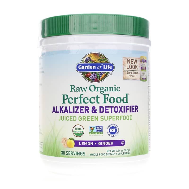 Raw Organic Perfect Food Alkalizer &amp; Detoxifier Green Powder | Сирий органічний ідеальний харчовий харчовий олужнювач і детоксикатор зелений порошок