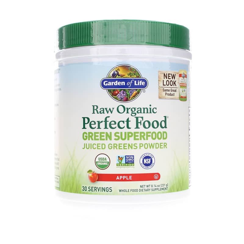 Raw Organic Perfect Food Green Powder, Apple, 8.14 Oz | Сырая органическая идеальная пища зеленый порошок, Apple, 8,14 унции