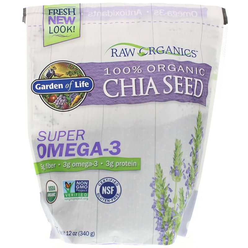 Raw Organics Super Omega-3 Chia Seed | Raw organics супер омега-3 насіння чіа