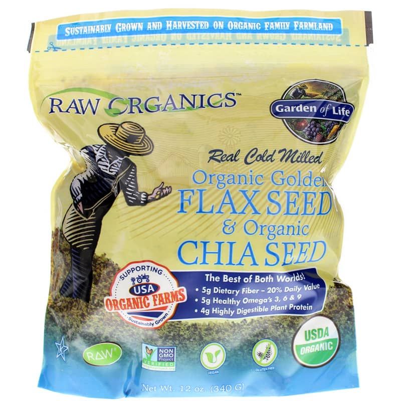 Raw Organics Super Omega-3 Flax Seed &amp; Chia Seed | Raw organics супер омега-3 насіння льону та насіння чіа