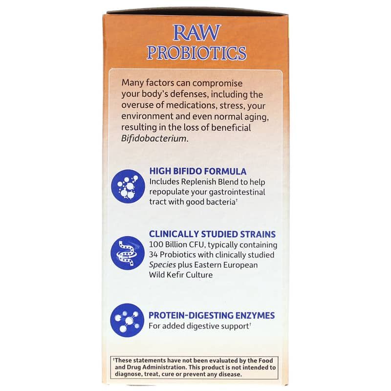 Raw Probiotics Ultimate Care 100 Billion Shelf-Stable | Сирі пробіотики ultimate care 100 мільярдів поличок
