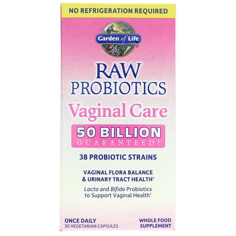 Raw Probiotics Vaginal Care 50 Billion Shelf-Stable | Сирі пробіотики для догляду за піхвою 50 мільярдів поличок