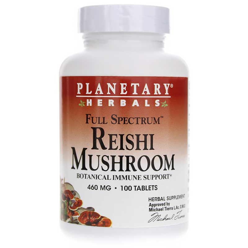 Reishi Mushroom 460 Mg Full Spectrum, 100 Tablets | Гриб рейши 460 мг полный спектр, 100 таблеток