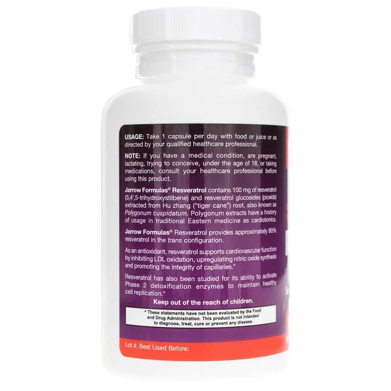 Resveratrol 100 Mg, 120 Veg Capsules | Ресвератрол 100 мг, 120 вегетерианских капсул