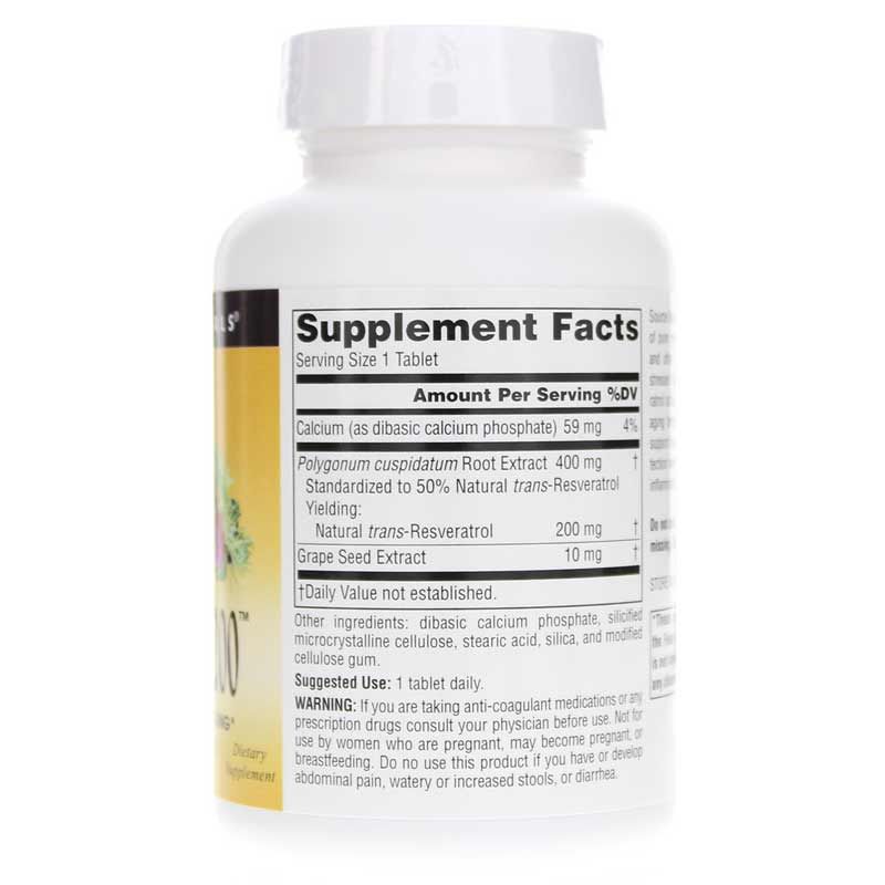 Resveratrol 200 Tablets, 120 Tablets | Ресвератрол 200 таблеток, 120 таблеток