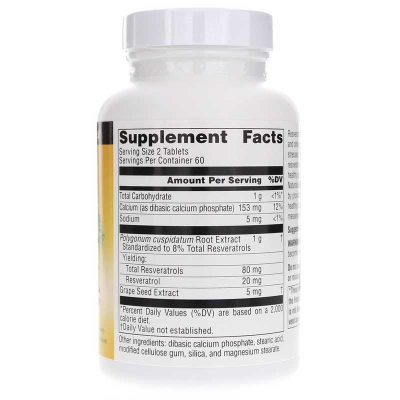 Resveratrol 40 Mg Tablets, 120 Tablets | Ресвератрол 40 мг таблетки, 120 таблеток